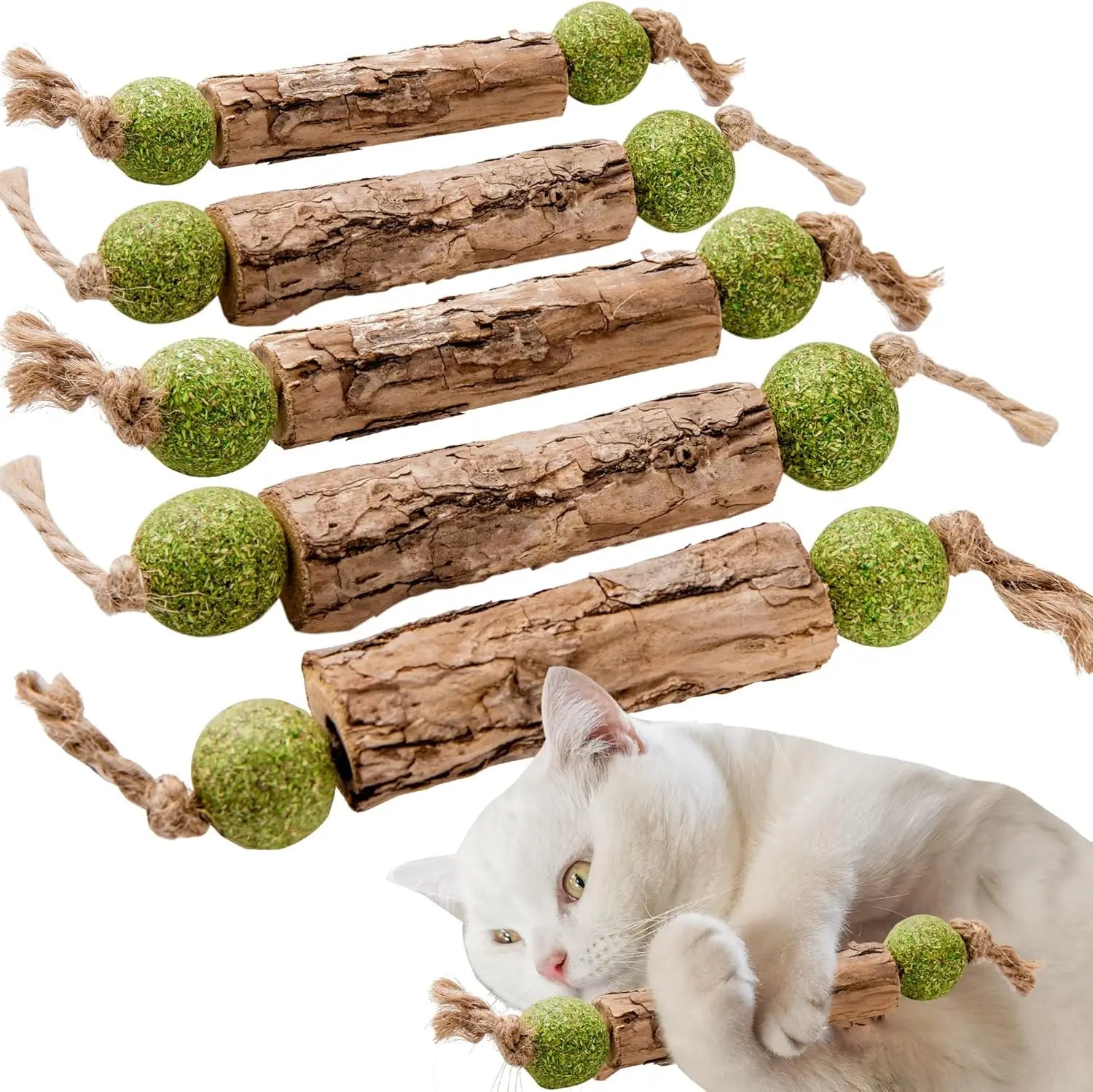 1pc Cat Cleaning Teeth Pure Natural Catnip Cat Molar Toothpaste Stick Silvervine Actinidia Fruit Matatabi Cat Snack Stick