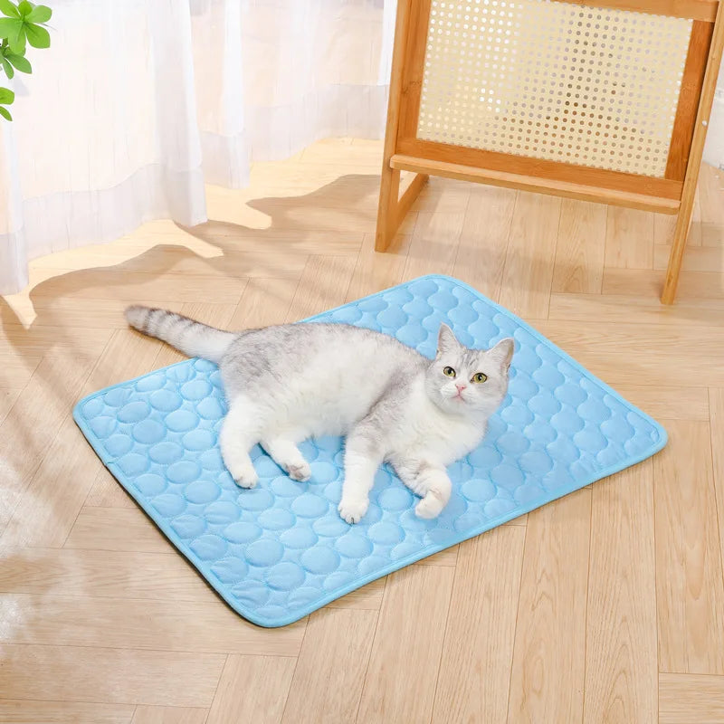 Zavero™ Summer Cooling Cat Sofa — Ice Pad Nest for Small Pets