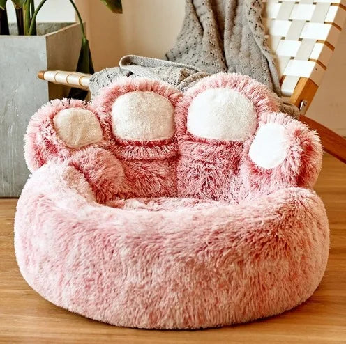 Zavero™ Fluffy Winter Pet Sofa — Cozy Blanket Bed for Dogs & Cats