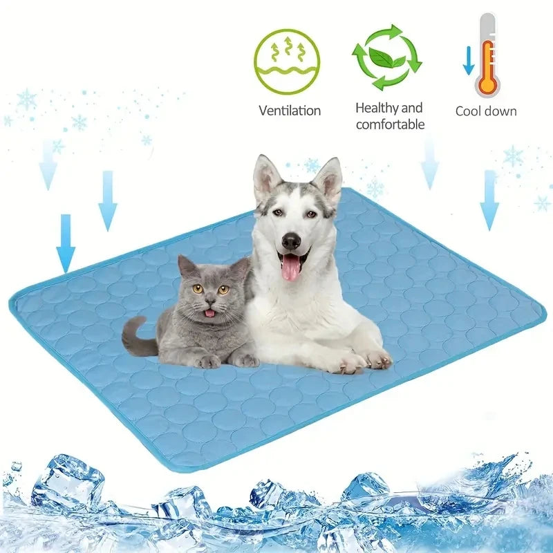 Zavero™ Extra-Large Cooling Mat — Ice Pad Sofa for Dogs & Cats