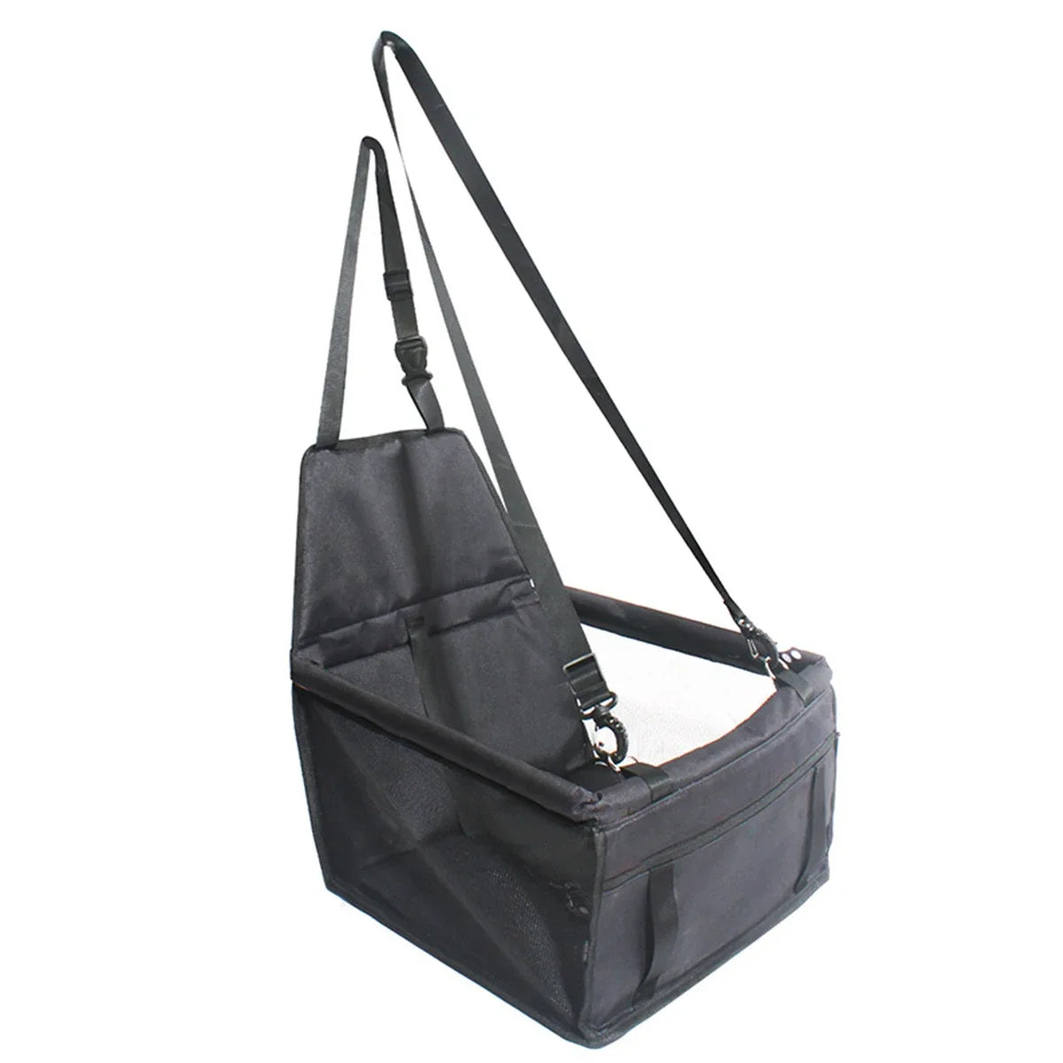 Dog car seat cover foldable hammock pet harness cat bag basket stable and foldable travel pet dog and cat safety car seat