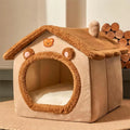 Zavero™ Foldable Pet Cave House — Washable Sofa Bed for Cats
