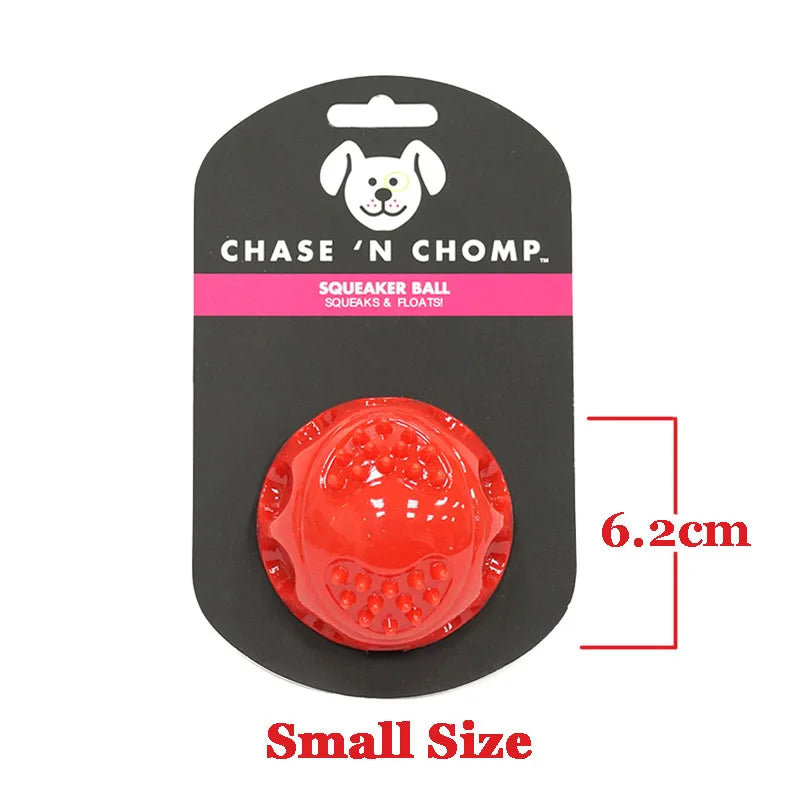 Small size squeaker ball: red, 6.2cm diameter