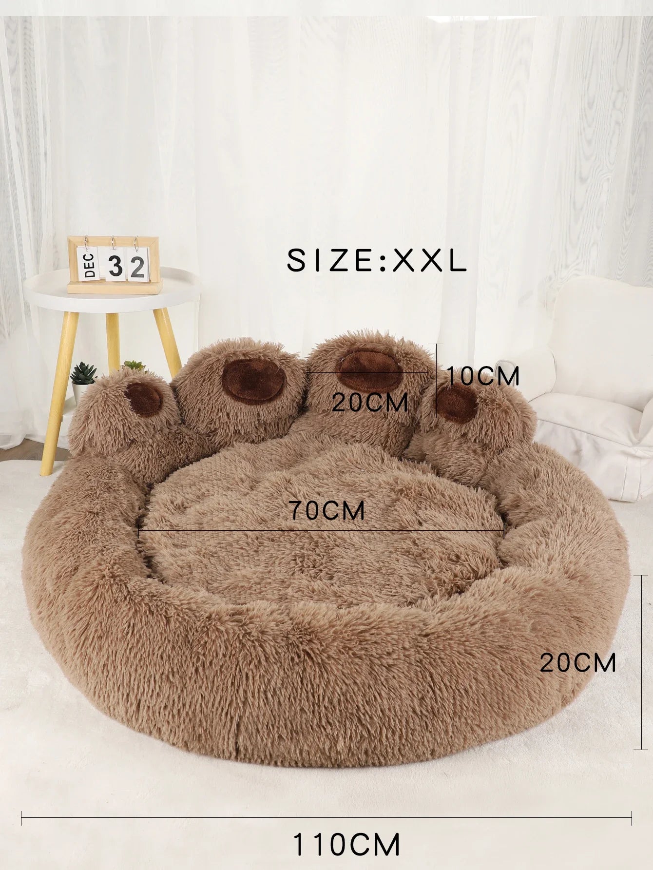 Zavero™ Fluffy Winter Pet Sofa — Cozy Blanket Bed for Dogs & Cats