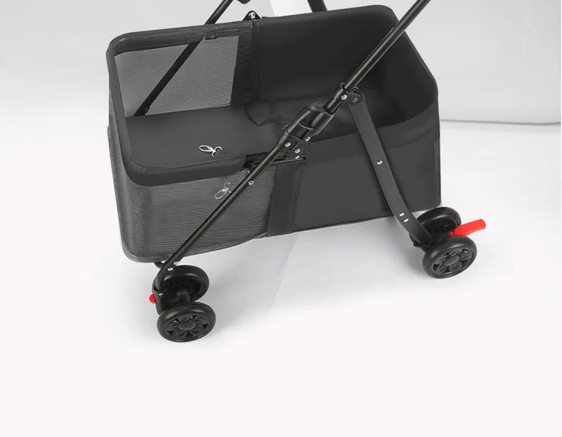 Hot Selling Lightweight Pet Cart for Cats Dogs Carts Foldable for Outdoor Use 2 In 1 Pet Strollers Increase Cabin Size