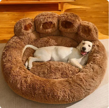 Zavero™ Fluffy Winter Pet Sofa — Cozy Blanket Bed for Dogs & Cats