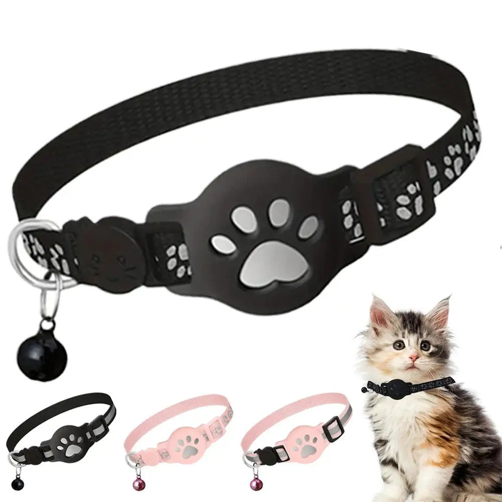 Accurate Positioning Night Reflective Adjustable Collar Pet Tracking GPS Positioning Collar Phone APP Lightweight Cat Tracker