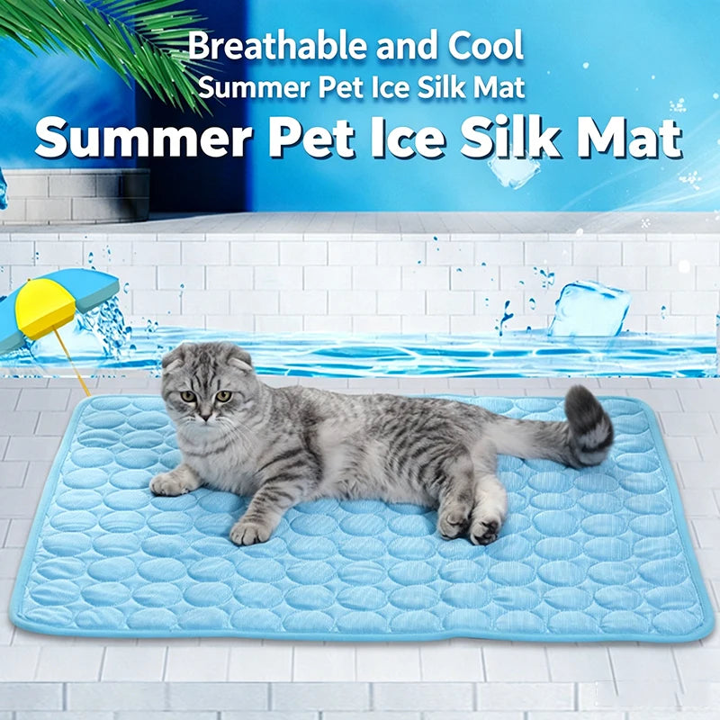 Zavero™ Summer Cooling Cat Sofa — Ice Pad Nest for Small Pets