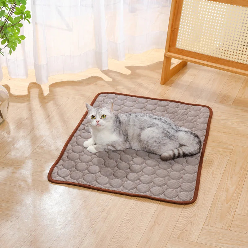 Zavero™ Summer Cooling Cat Sofa — Ice Pad Nest for Small Pets