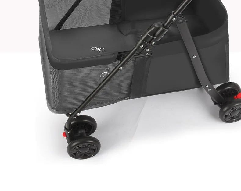 Hot Selling Lightweight Pet Cart for Cats Dogs Carts Foldable for Outdoor Use 2 In 1 Pet Strollers Increase Cabin Size