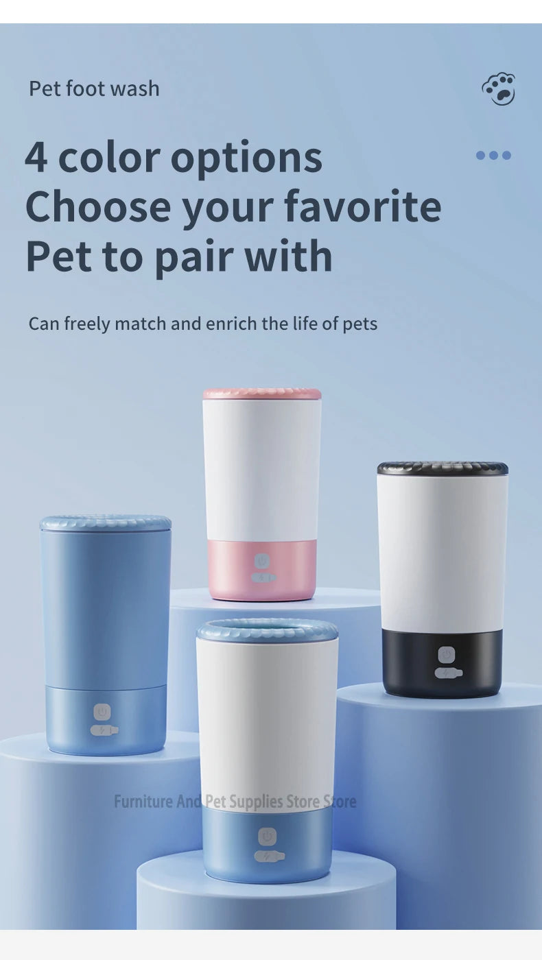 Zavero™ Electric Paw Washer — Quiet Waterproof Foot Cleaner