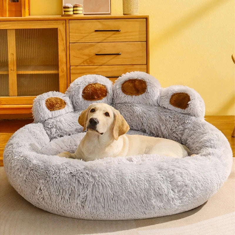 Zavero™ Fluffy Winter Pet Sofa — Cozy Blanket Bed for Dogs & Cats