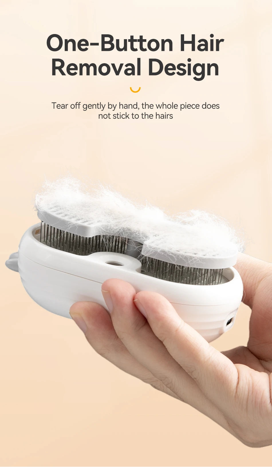 ROJECO Cat Steam Brush Pet Hair Comb Electric Sprayer Cat Hair Brushes for Massage Wireless Cat Dog Hair Brush Grooming Supplies