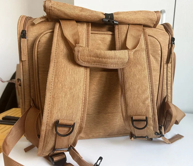 Portable Cat Backpack Expandable Large Capacity Pet Backpack Foldable