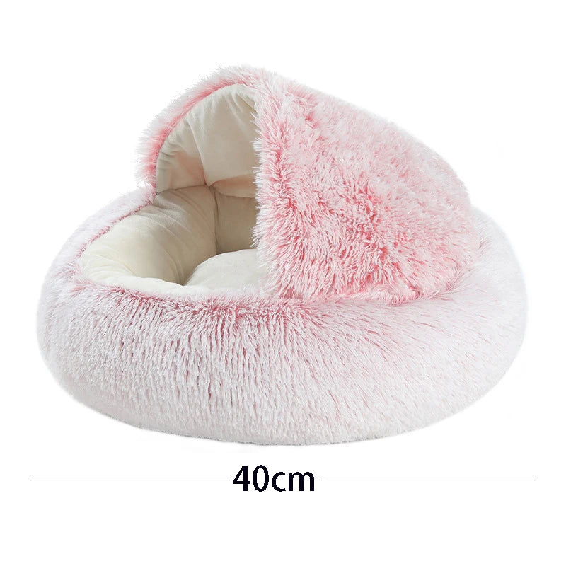 Zavero™ Cave Cat Nest — Plush Warm Sleeping Bed for Kittens