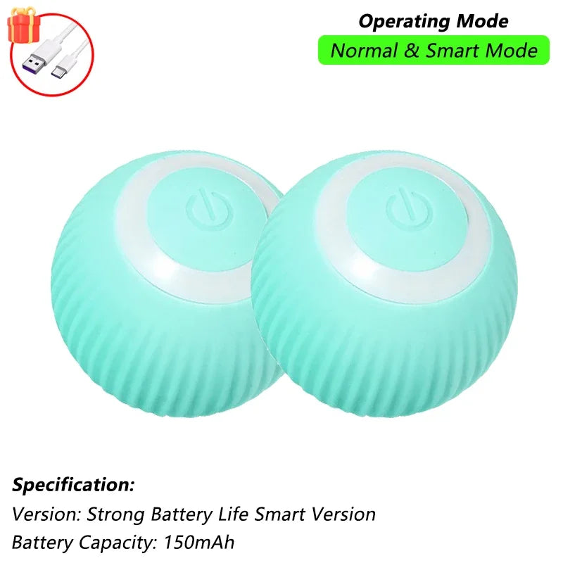 Zavero™ Auto-Roll Cat Ball — Rechargeable Smart Play