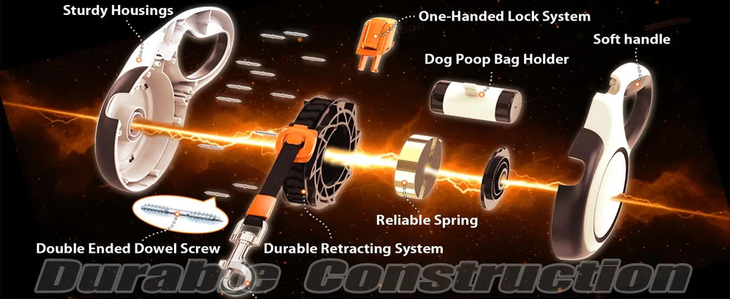 Zavero™ Heavy-Duty Retractable Leash — All-Size Dog Lead