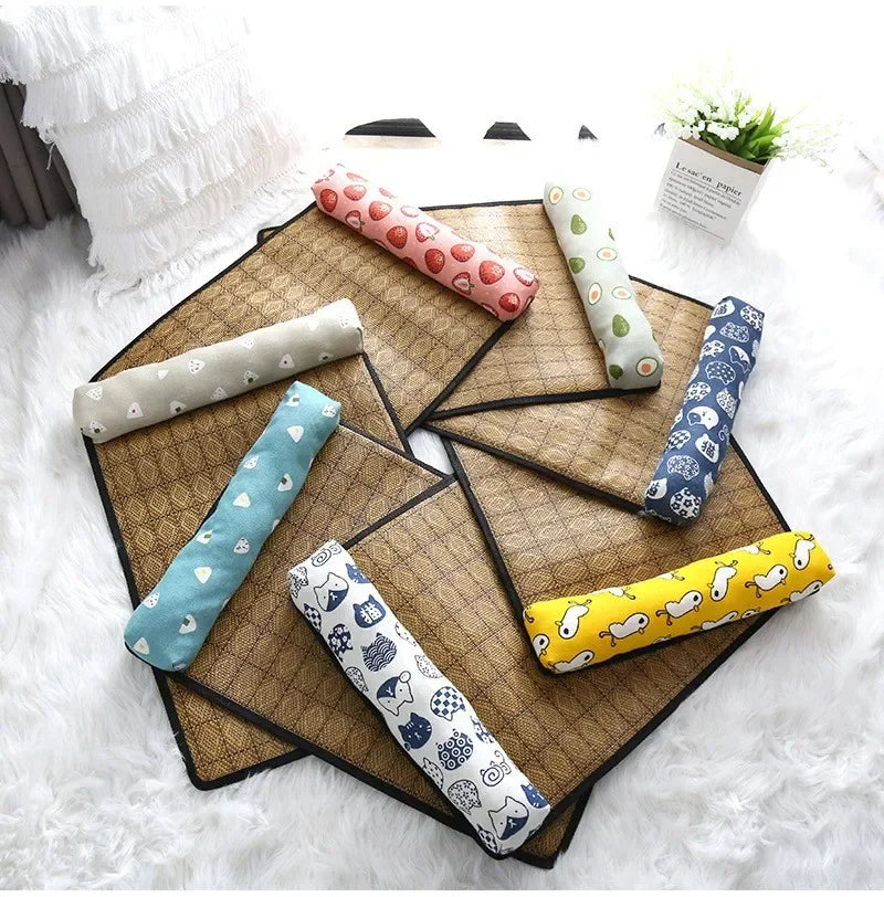 Zavero™ Rattan Cooling Cat Mat — Natural Self-Cool Summer Bed