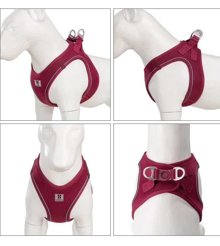 Dog Harness Leash Set for Small Medium Dog Adjustable Reflective Puppy Cat Harness pet Vest Chihuahua Dachshund Outdoor Walking