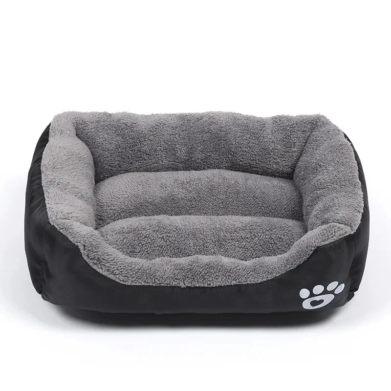 Zavero™ Soft Square Dog Sofa — Washable Warm Kennel Cushion