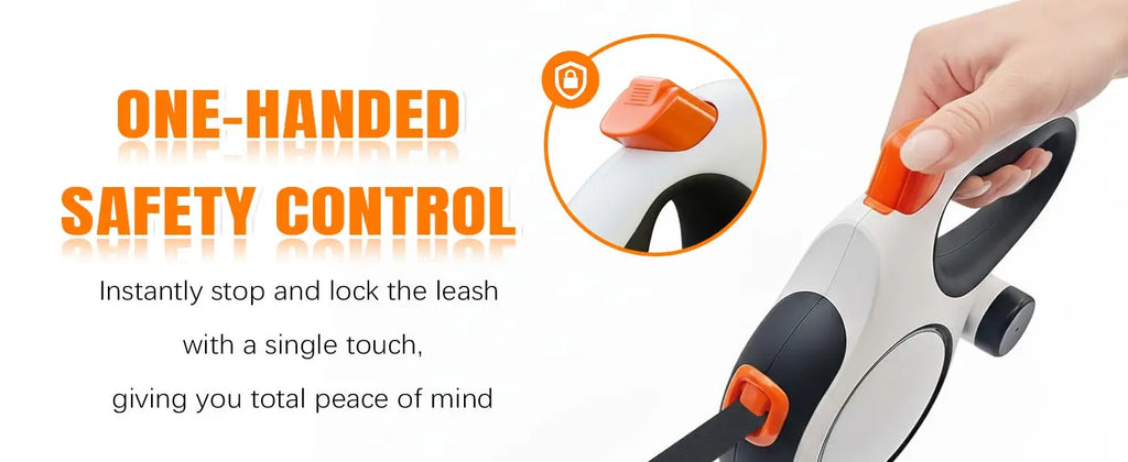 Zavero™ Heavy-Duty Retractable Leash — All-Size Dog Lead