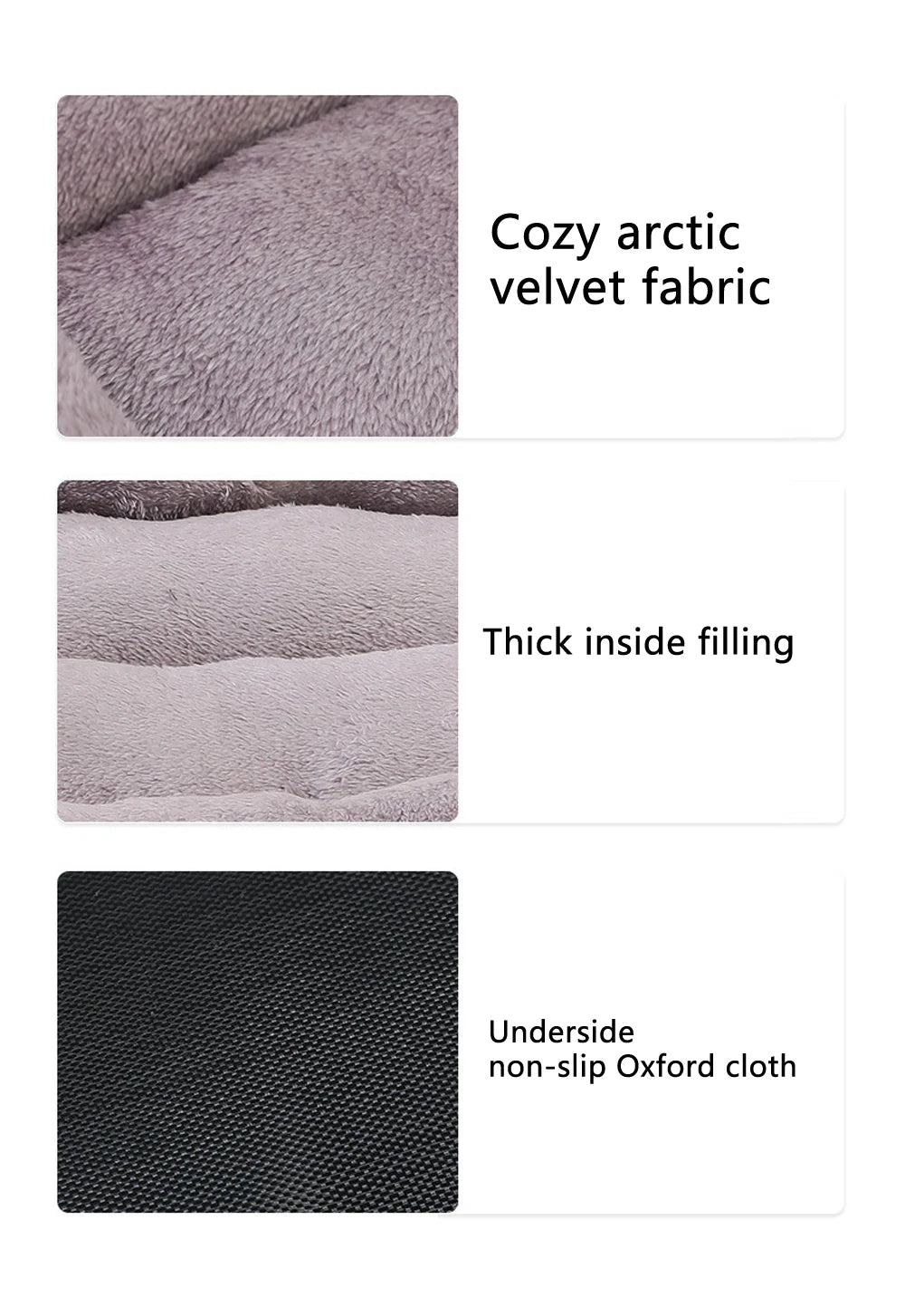 Zavero™ Soft Square Dog Sofa — Washable Warm Kennel Cushion
