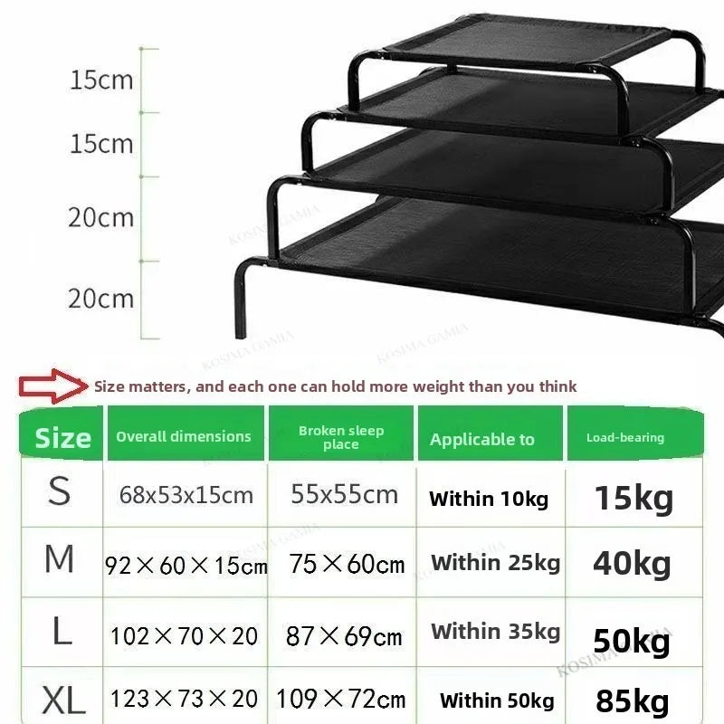 Dog Bed Summer Dogs Beds Breathable Camping Bed for Large Dog Sleeping Kennel Removable Dogs Washable Sofa Beds Pet Cushion Mat