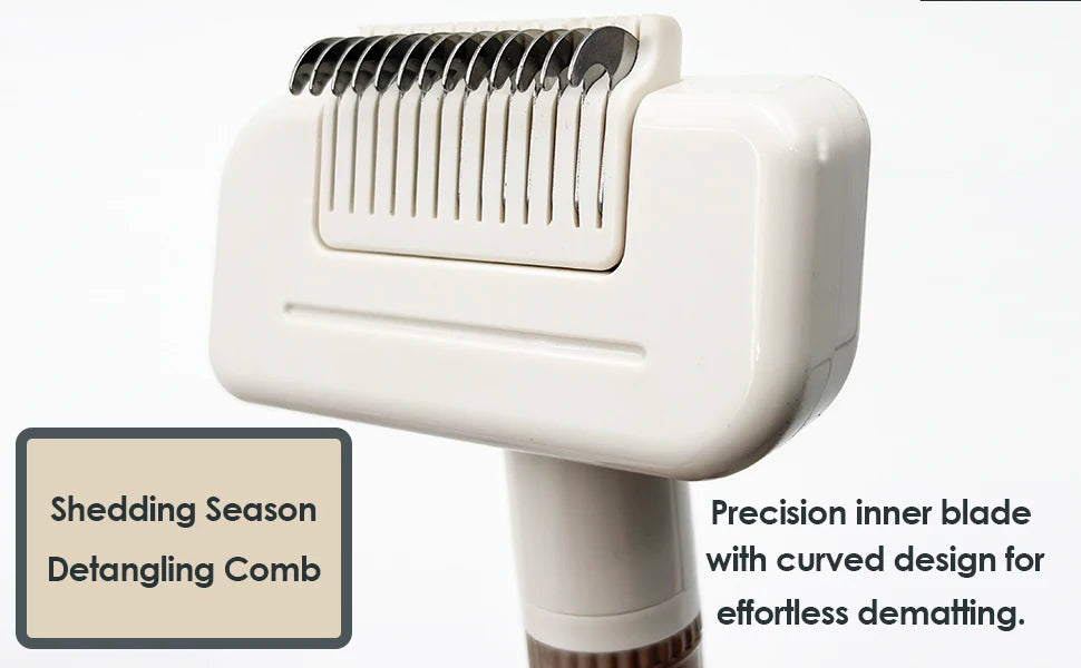 Pet Hair Remover Dog Brush 3 in 1 Undercoat Rake Dog grooming Detangler Slicker Skin Friendly for Puppy Cat Matted Fur Removal
