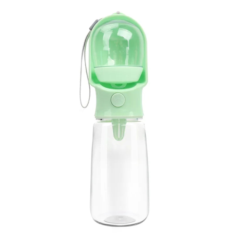 Portable Food Grade Material Dog Cat Travel Pet Water Cup Bottle with Food Dispenser Puppies Outdoor Walking Bowl 320/500ml