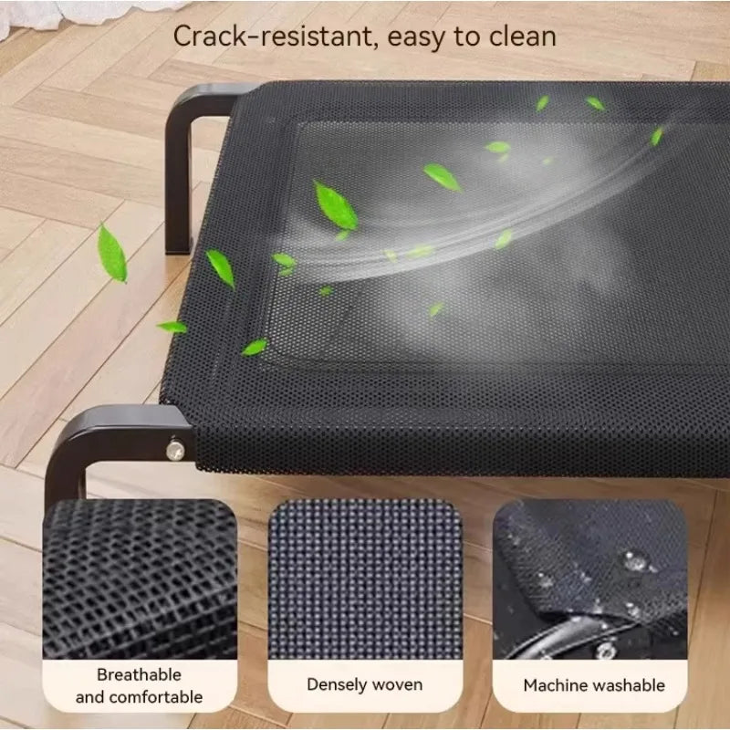 Zavero™ Elevated Outdoor Dog Bed — Non-Slip Moisture-Proof Nest