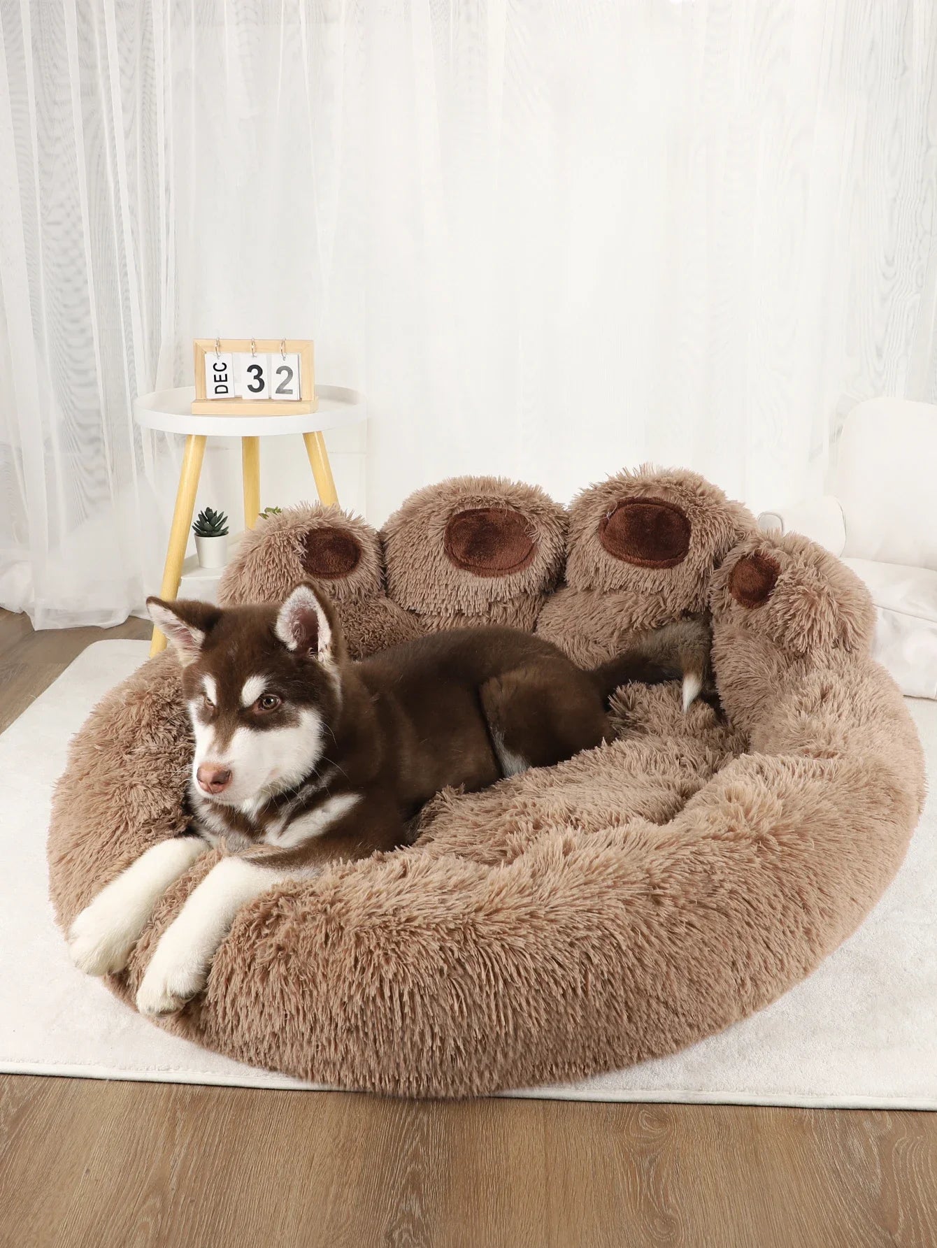 Zavero™ Fluffy Winter Pet Sofa — Cozy Blanket Bed for Dogs & Cats