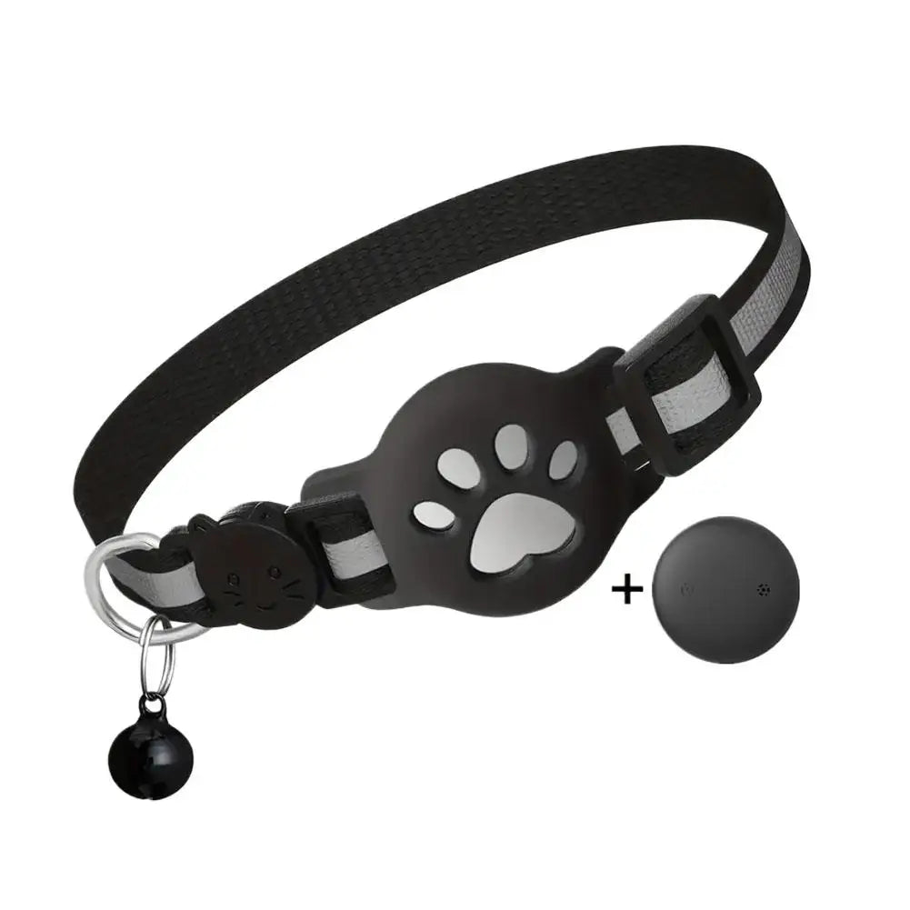 Accurate Positioning Night Reflective Adjustable Collar Pet Tracking GPS Positioning Collar Phone APP Lightweight Cat Tracker