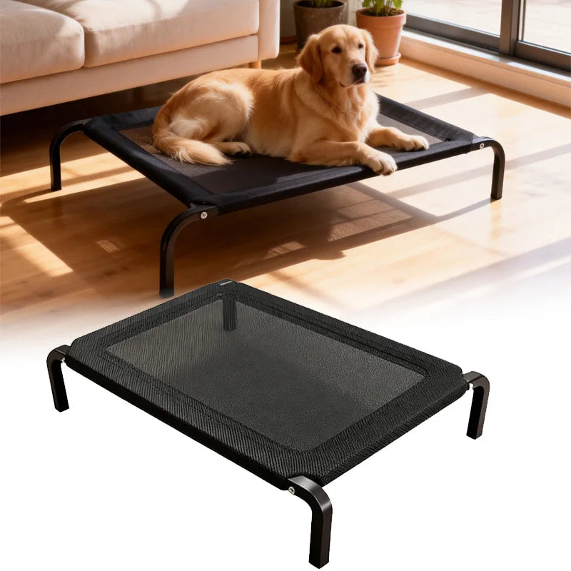 Zavero™ Elevated Outdoor Dog Bed — Non-Slip Moisture-Proof Nest