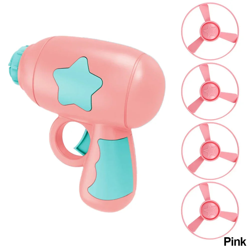 Funny Cat Toy Interactive Launch Pet Training Toy For Kitten Mini Flying Disc Shooting Gun Chasing Games Cat Toys Pet Supplies