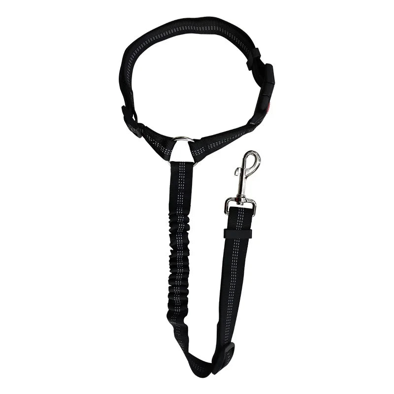 New Solid Two-in-one Dog Harness Leash Pet Car Seat Belt BackSeat Safety Belt Adjustable for Kitten Dogs Collar Pet Accessories