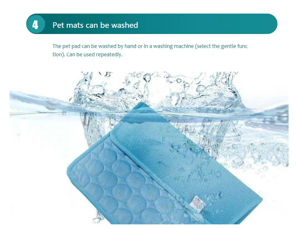 Zavero™ Extra-Large Cooling Mat — Ice Pad Sofa for Dogs & Cats