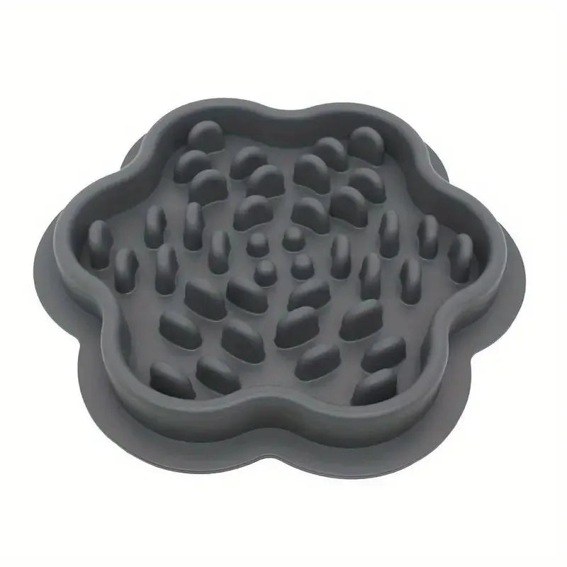 Pet Slow Down Eating Feeder Dish - Interactive Pet Food Bowl - Silicone Material - Suitable for Dogs Cat