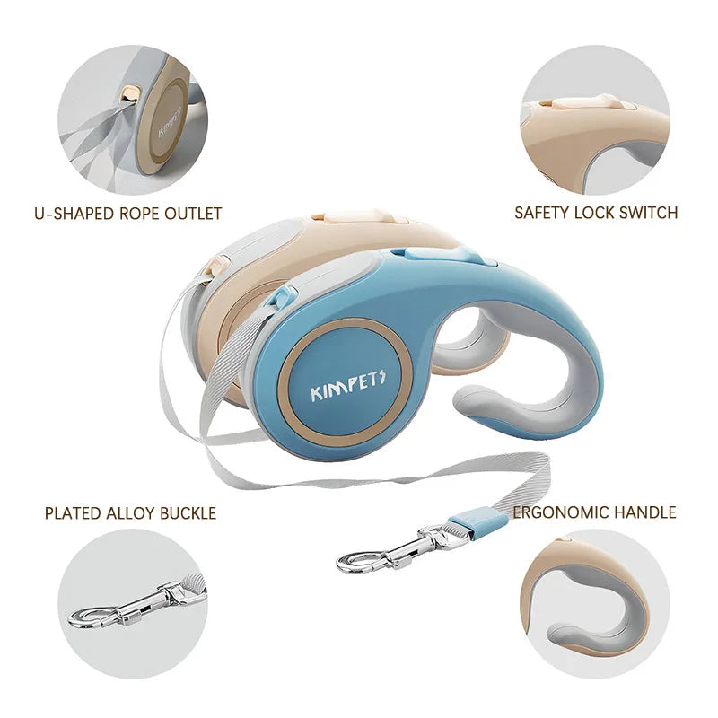 New 3m/5m Automatic Telescopic Leash For Pet Dogs Is Suitable For Small And Medium-Sized Daily Outings And Dog Leashes