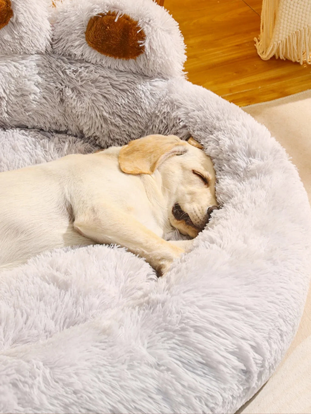 Zavero™ Fluffy Winter Pet Sofa — Cozy Blanket Bed for Dogs & Cats