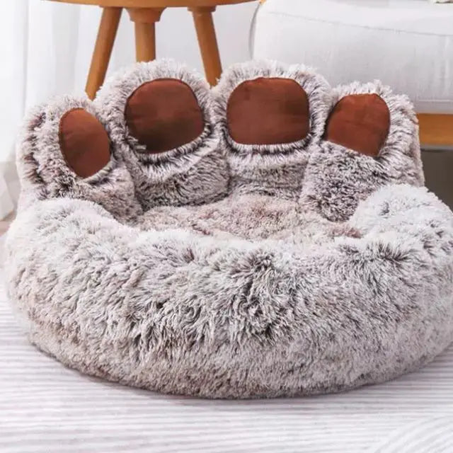 Zavero™ Fluffy Winter Pet Sofa — Cozy Blanket Bed for Dogs & Cats