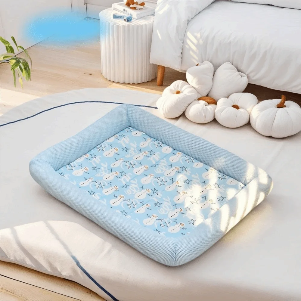 Zavero™ Cooling Pet Sleep Pad — Breathable Neck-Support Mat