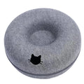 Zavero™ Cat Tunnel Nest Bed — Felt Scratcher Donut Sleeping Toy