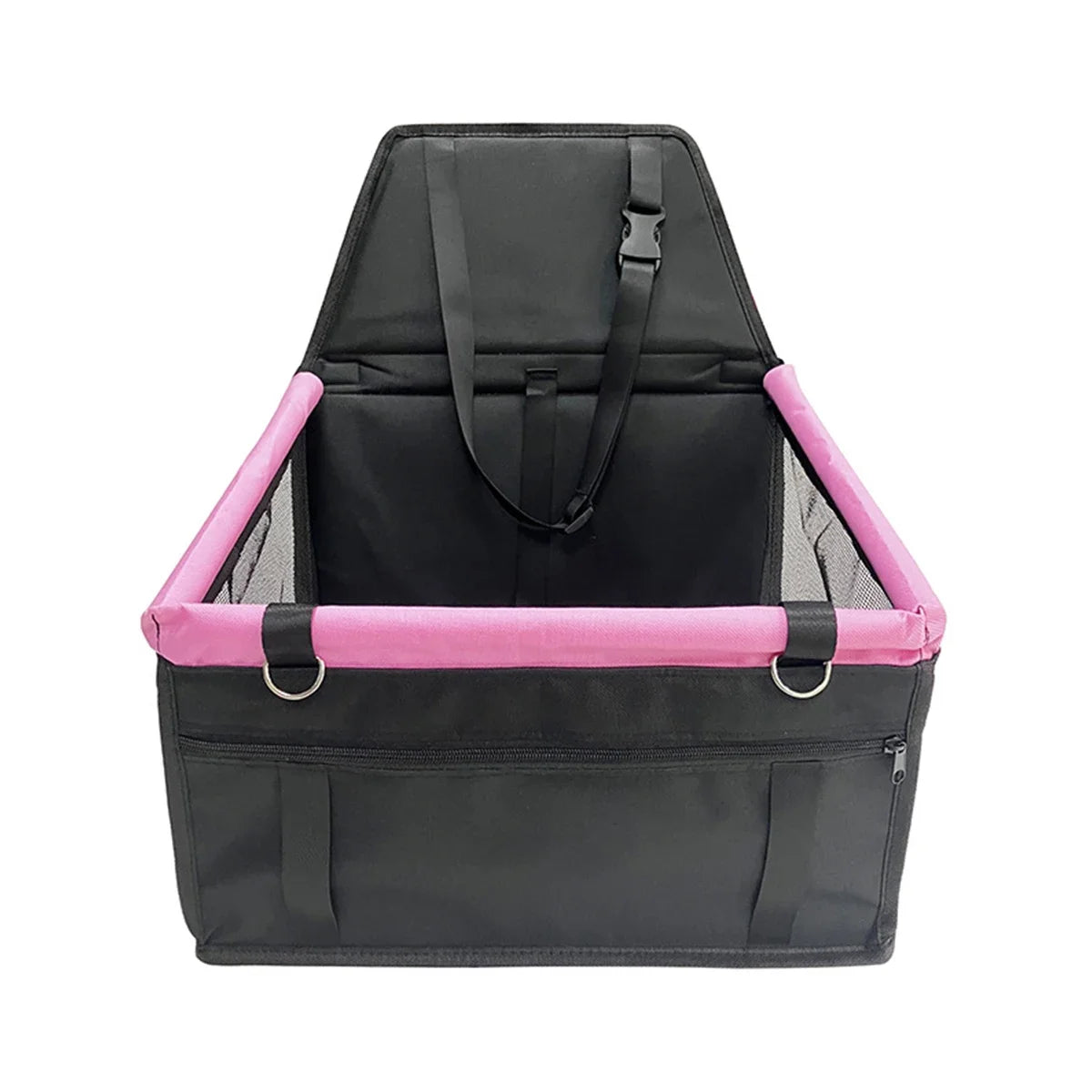 Dog car seat cover foldable hammock pet harness cat bag basket stable and foldable travel pet dog and cat safety car seat