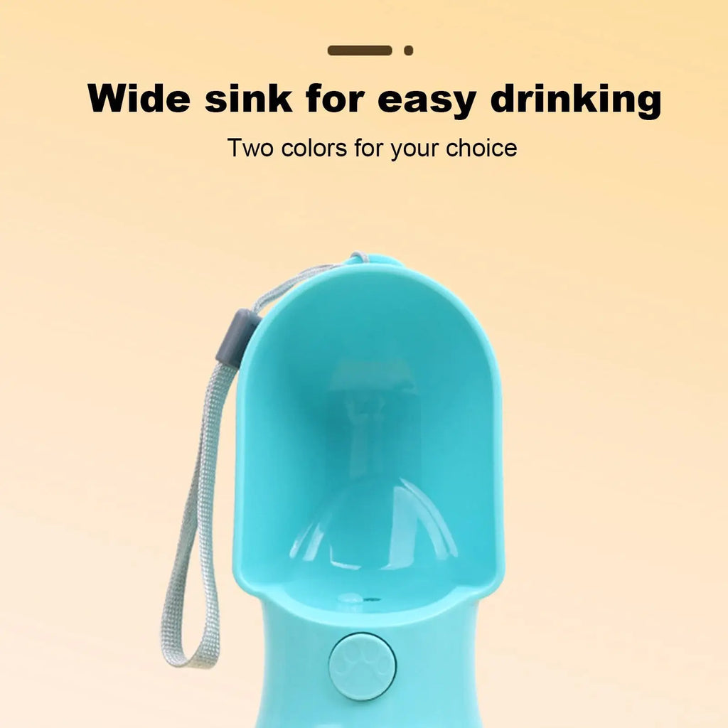 Portable Food Grade Material Dog Cat Travel Pet Water Cup Bottle with Food Dispenser Puppies Outdoor Walking Bowl 320/500ml
