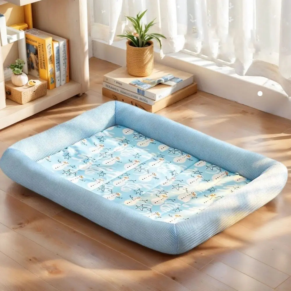 Zavero™ Cooling Pet Sleep Pad — Breathable Neck-Support Mat