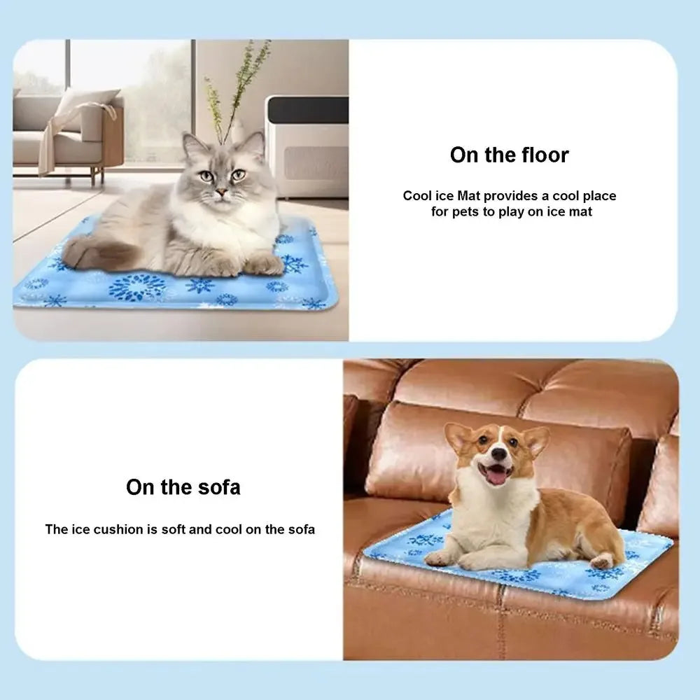 Zavero™ Cooling Cat Cushion — Soft Breathable Pet Basket Bed