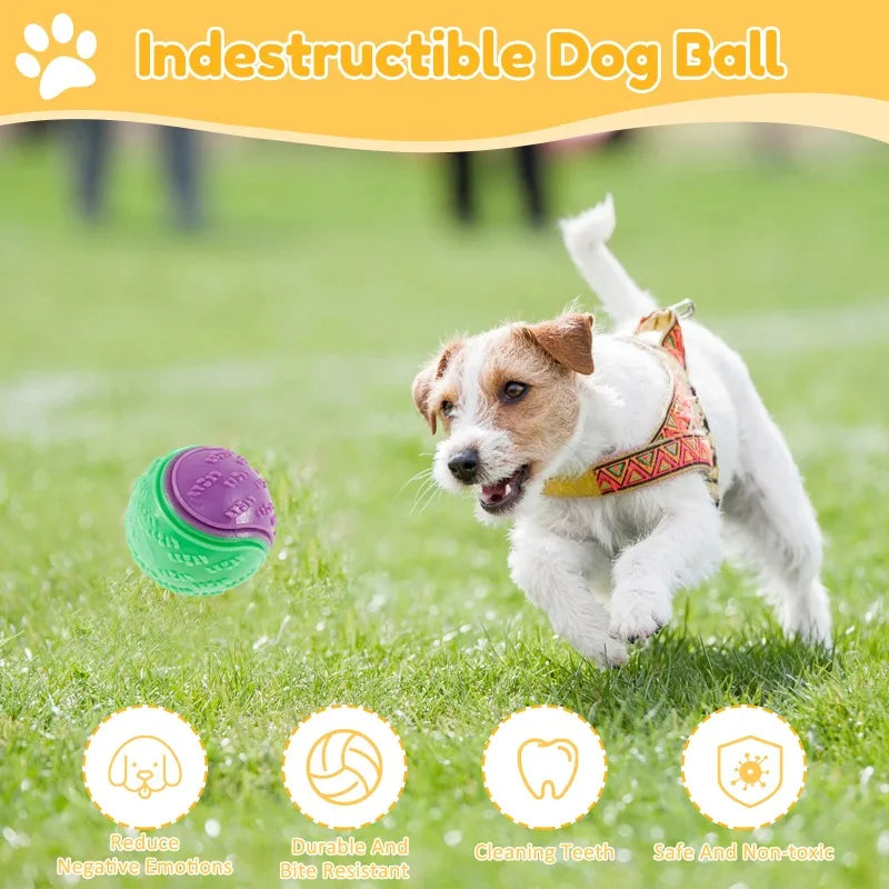 1/3Pcs Interactive Toys for Pet Dogs Chew Toys for Dogs To Grind Their Teeth and Have Fun Rubber Sounding Balls