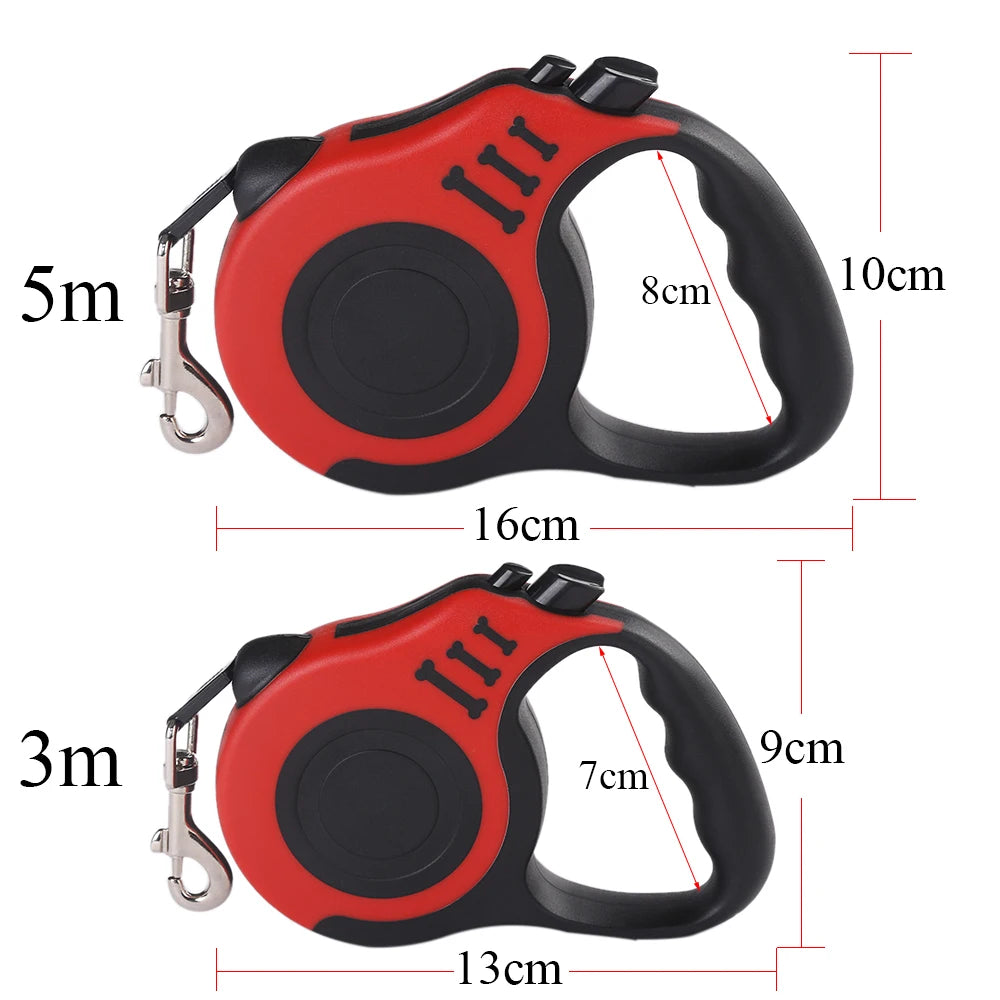 Zavero™ Retractable Dog Leash — Durable Nylon Travel Lead