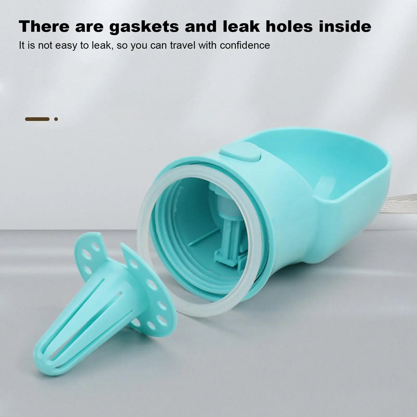 Portable Food Grade Material Dog Cat Travel Pet Water Cup Bottle with Food Dispenser Puppies Outdoor Walking Bowl 320/500ml