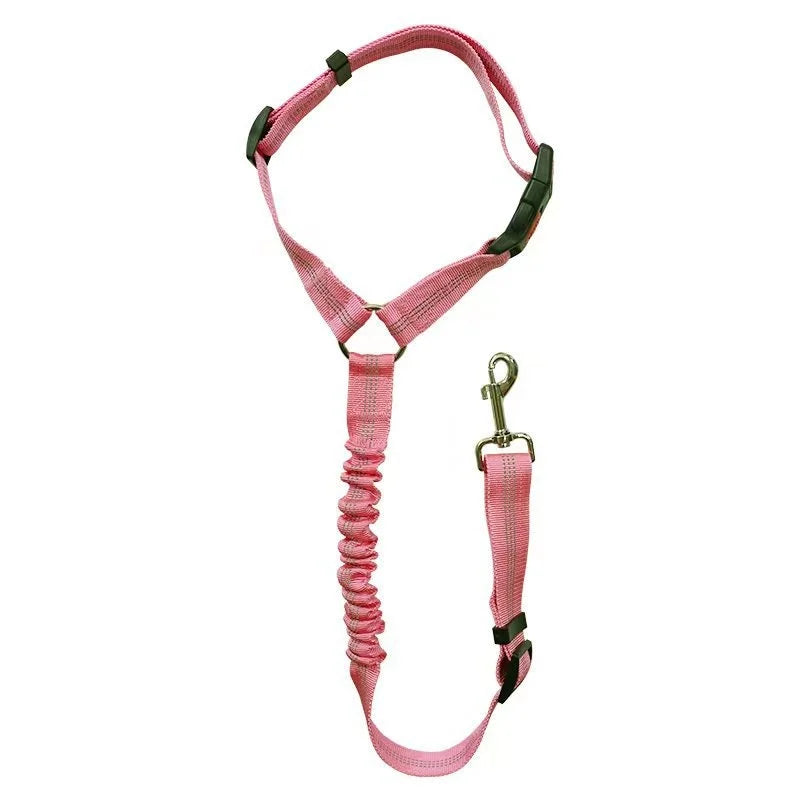 New Solid Two-in-one Dog Harness Leash Pet Car Seat Belt BackSeat Safety Belt Adjustable for Kitten Dogs Collar Pet Accessories